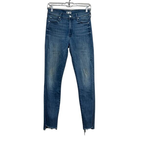 MOTHER Denim - MOTHER Stunner Zip Ankle Step Fray Jeans Size 25 Good Girls Do Blue